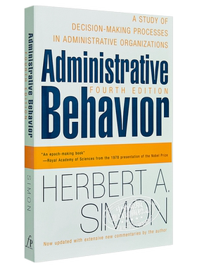 现货 【中商原版】管理行为  英文原版 Administrative Behavior, 4th Edition