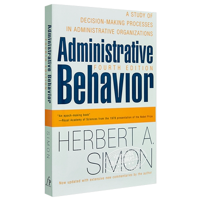 现货 【中商原版】管理行为  英文原版 Administrative Behavior, 4th Edition