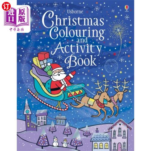 海外直订Christmas Colouring and Activity Book 圣诞涂色和活动手册