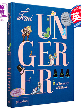 Tomi Ungerer: A Treasury of 8 Books 进口艺术 汤米温格尔：8本插画书 Phaidon【中商原版】