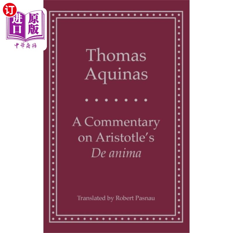 海外直订Commentary on Aristotle's 'de Anima' 亚里士多德《论动物》述评