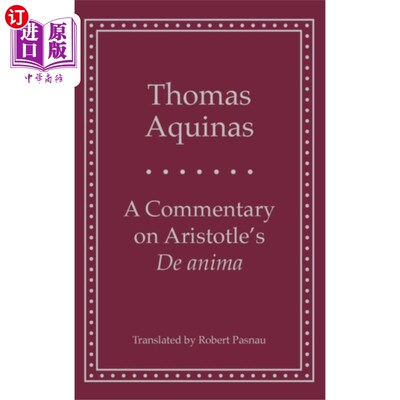 海外直订Commentary on Aristotle's 'de Anima' 亚里士多德《论动物》述评