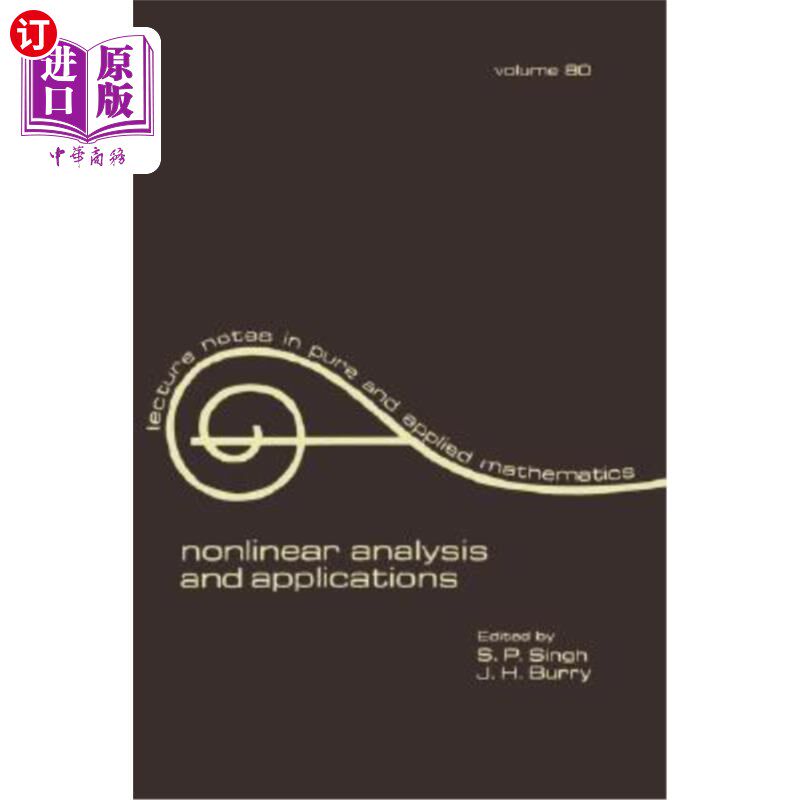 海外直订Nonlinear Analysis and Applications 非线性分析及其应用