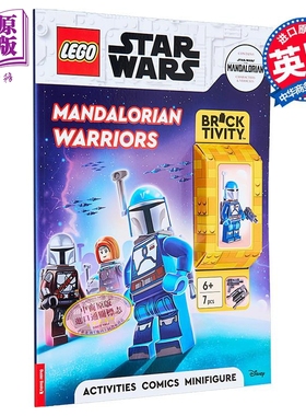 预售 乐高星球大战 曼达洛勇士活动手册 英文原版 LEGO  Star Wars Mandalorian Warriors Activity Book【中商原版】
