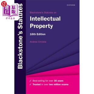 海外直订Blackstone's Statutes on Intellectual Property 黑石集团的知识产权法规