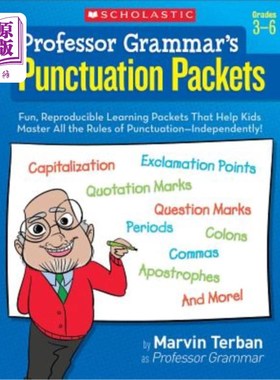 海外直订Professor Grammar's Punctuation Packets: Fun, Reproducible Learning Packets That 教授语法的标点符号包：有趣