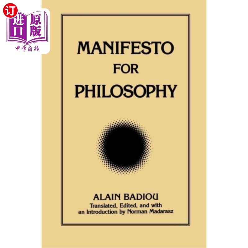 海外直订Manifesto for Philosophy 哲学宣言