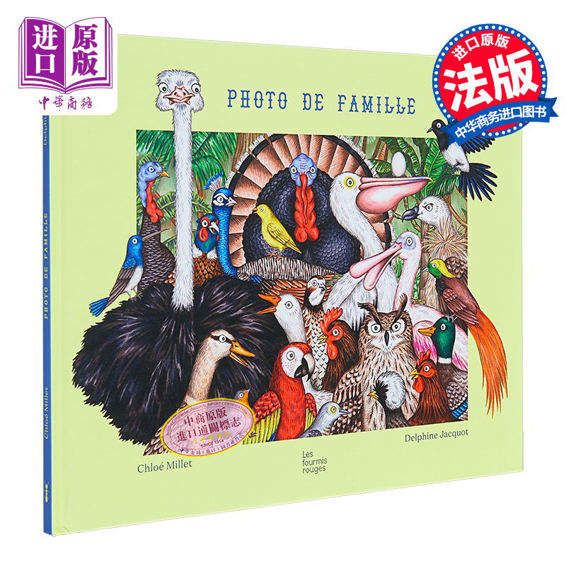 现货 全家福 法文绘本 Chloe Millet 法文原版 Delphine Jacquot Photo de famille【中商原版】