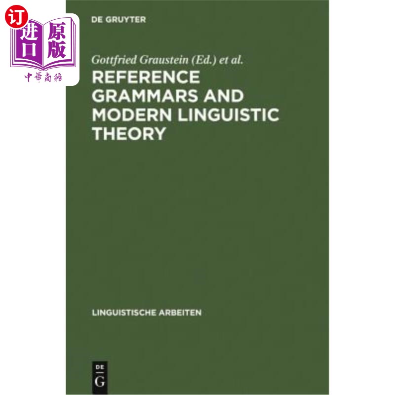 海外直订Reference Grammars and Modern Linguistic Theory 参考语法与现代语言学
