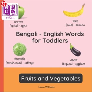 for 水果 幼儿英语单词 Teach English Words Learn Fruits Toddlers 孟加拉语 海外直订Bengali and Vegetables