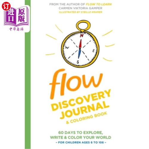海外直订Flow Discovery Journal and Coloring Book Flow Discovery Journal和Coloring Book