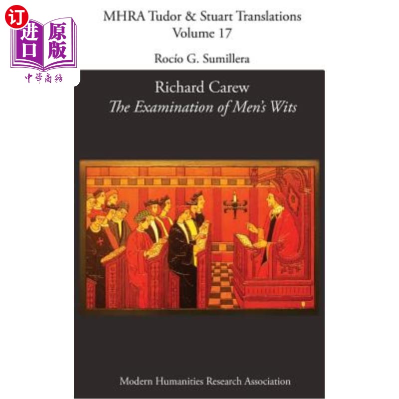 海外直订Richard Carew, 'The Examination of Men's Wits' 理查德·卡鲁《人类智慧的检验》