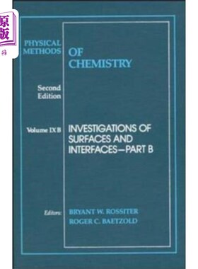 海外直订Physical Methods of Chemistry 物理化学方法