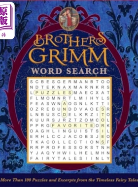 格林兄弟填词游戏 Brothers Grimm Word Search 英文原版 Editors of Thunder Bay Press 生活休闲 益智游戏【中商原版】