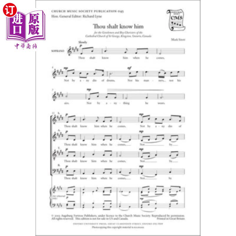 海外直订Thou shalt know him 你会认识他的