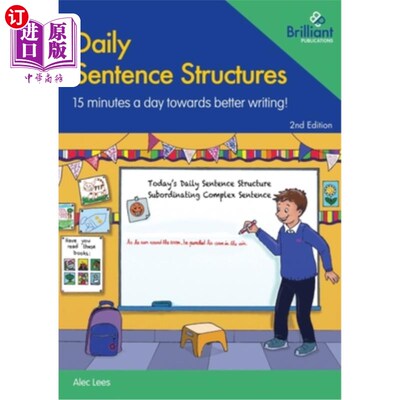海外直订Daily Sentence Structures: 15 Minutes a Day Towards Better Writing! 每日句子结构：每天15分钟，提高写作水平！