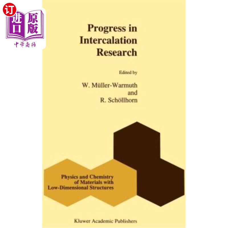 海外直订Progress in Intercalation Research 插层研究进展