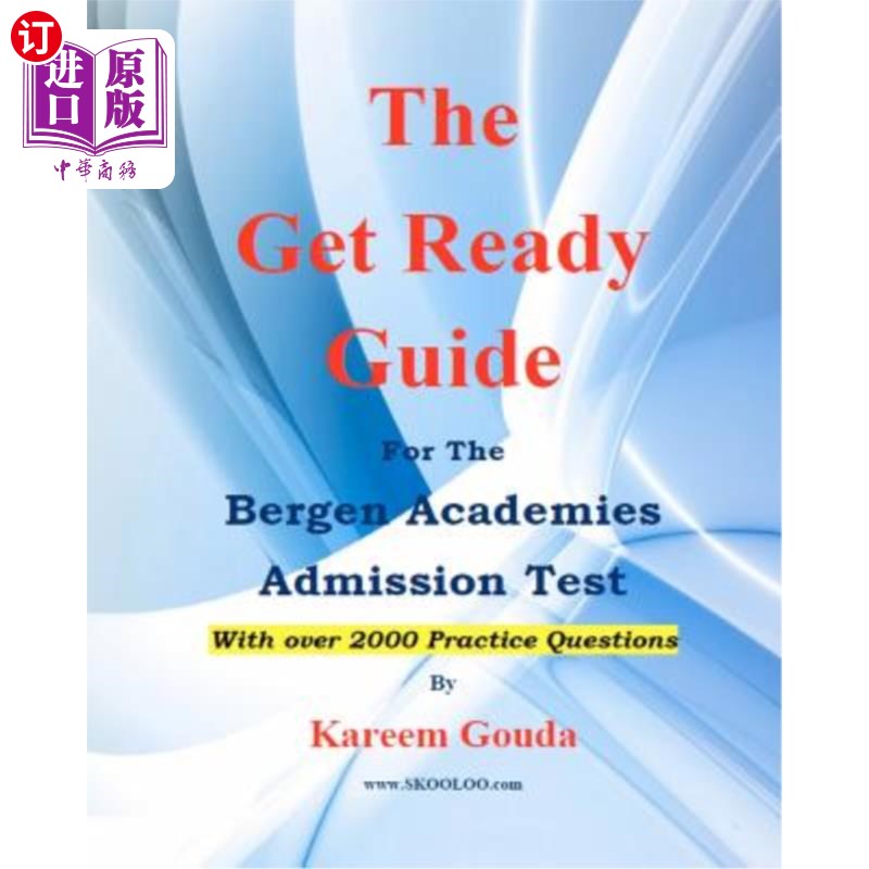 海外直订The Get Ready Guide for The Bergen Academies Admission Test 卑尔根学院入学考试准备指南