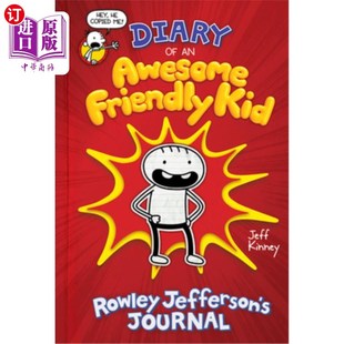 海外直订Diary of an Awesome Friendly Kid: Rowley Jefferson's Journal 一个非常友好的孩子的日记:罗利·杰斐逊的日记