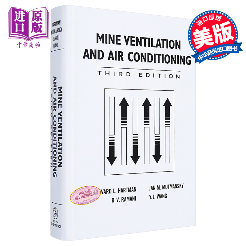 现货 矿井通风空调 第3版 Mine Ventilation And Air Conditioning Howard Hartman 英文原版【中商原版】wiley