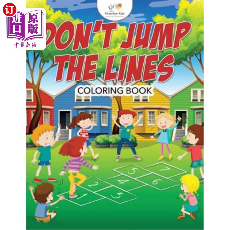 海外直订Don't Jump the Lines Coloring Book 不要跳线填色书