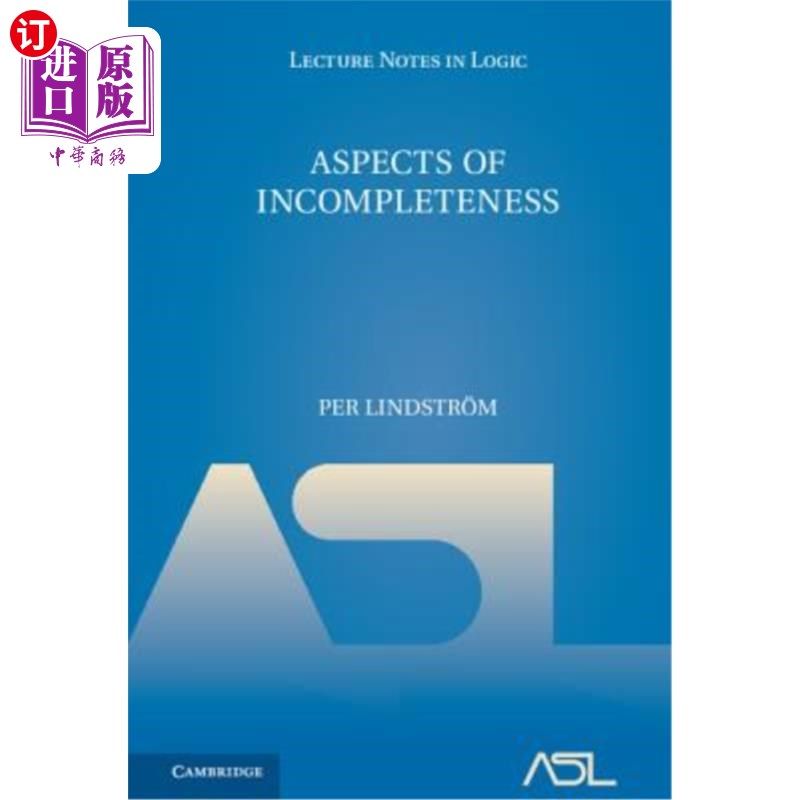 海外直订Aspects of Incompleteness 不完全性的几个方面