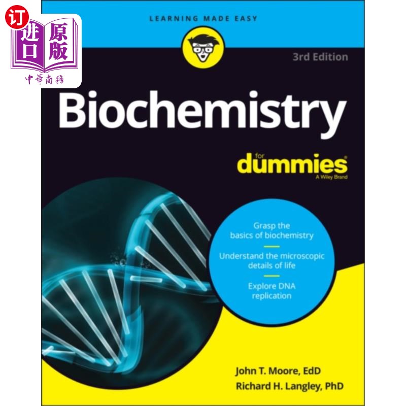 海外直订医药图书Biochemistry For Dummies 生化傻瓜，第三版