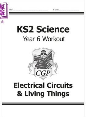 英国CGP KS2 Science Year Six Workout: Electrical Circuits & Living Things【中商原版】