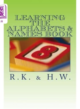 海外直订Learning The Alphabets & Names Book: Alphabet & Name Book 学习字母表和姓名簿：字母表和姓名簿