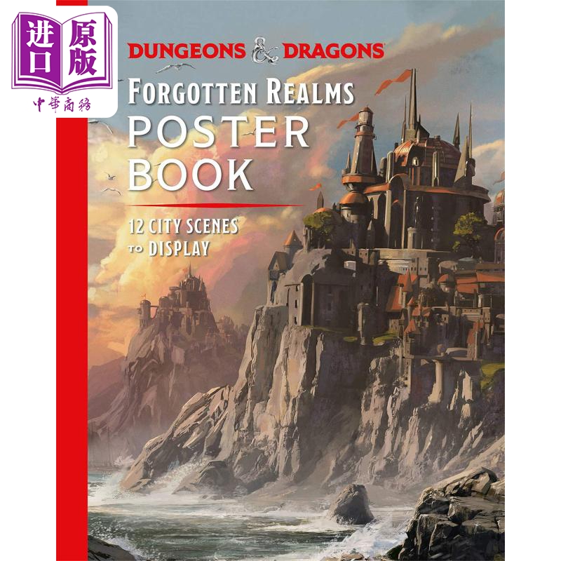 现货 Dungeons Dragons Forgotten Realms Poster Book进口艺术龙与地下城:被遗忘的国度海报画册【中商原版】