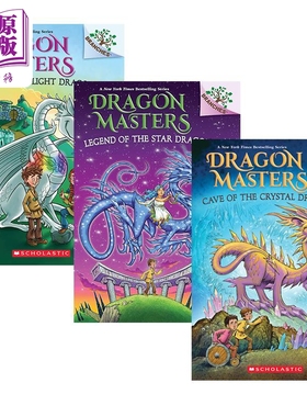 学乐大树系列 驯龙大师3册 Dragon Masters #24-26 Dawn Of The Light Dragon 英文原版儿童章节书故事书【中商原版】