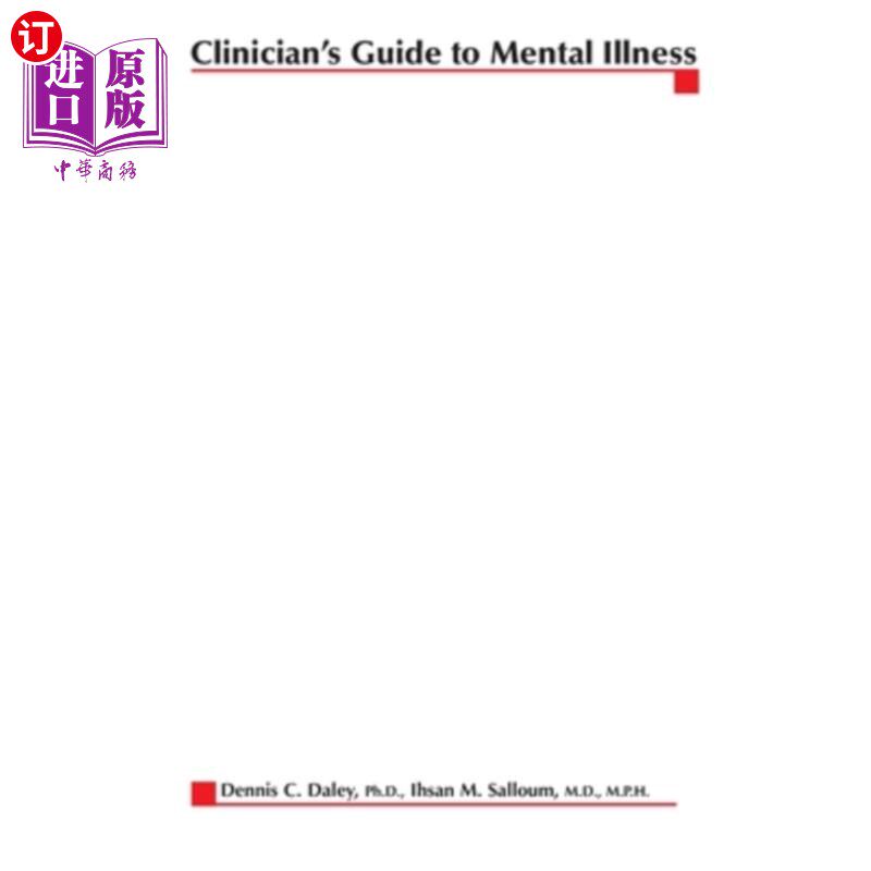 海外直订医药图书Clinician's Guide to Mental Illness 临床医生精神病指南