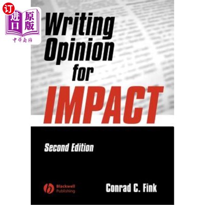 海外直订Writing Opinion for Impact 撰写影响意见