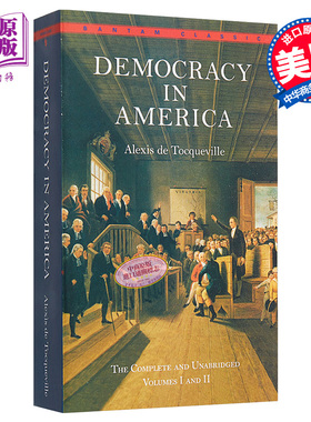 【中商原版】民主在美国 论美国的民主 英文原版小说 Bantam Classics: Democracy in America 托克维尔