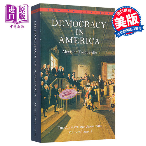 【中商原版】民主在美国 论美国的民主 英文原版小说 Bantam Classics: Democracy in America 托克维尔