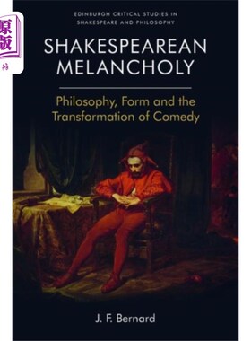 海外直订Shakespearean Melancholy 莎士比亚的忧郁