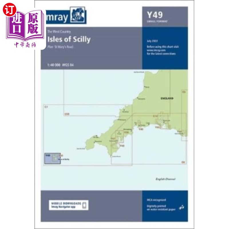 海外直订Imray Chart Y49 Imray图Y49