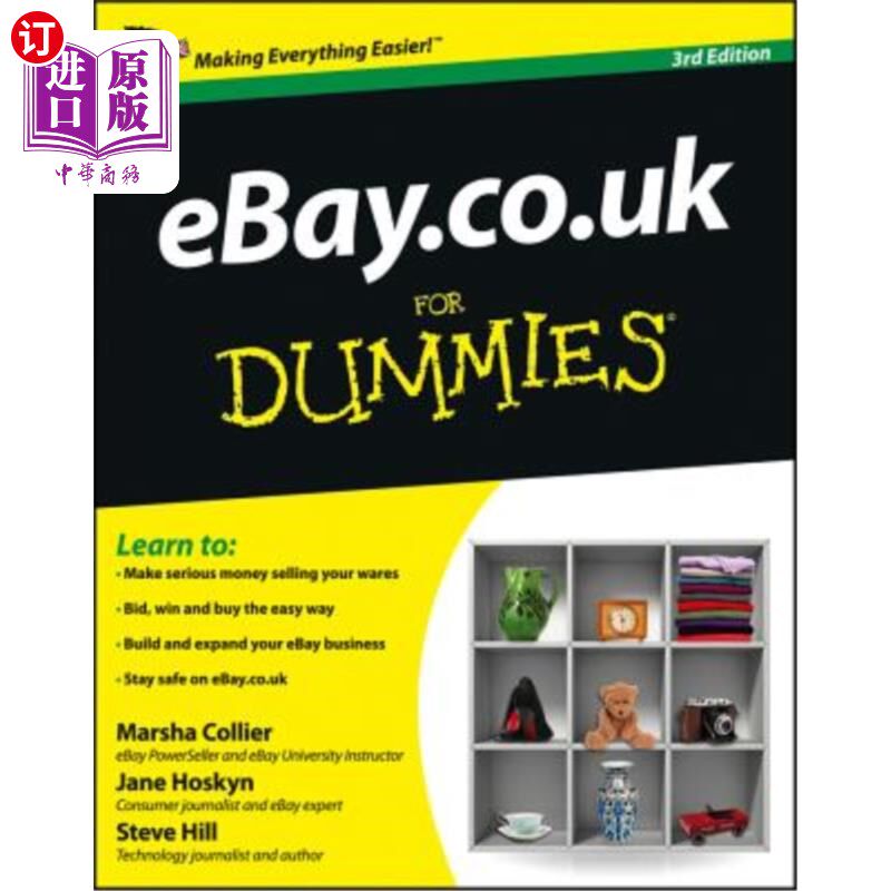 海外直订Ebay.Co.UK for Dummies 易趣网。Co.UK为傻瓜服务