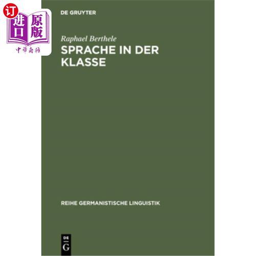 海外直订德语 Sprache in der Klasse 斯普拉什和克拉斯