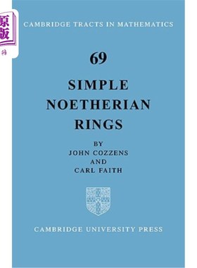 海外直订Simple Noetherian Rings 简单的诺瑟尔环