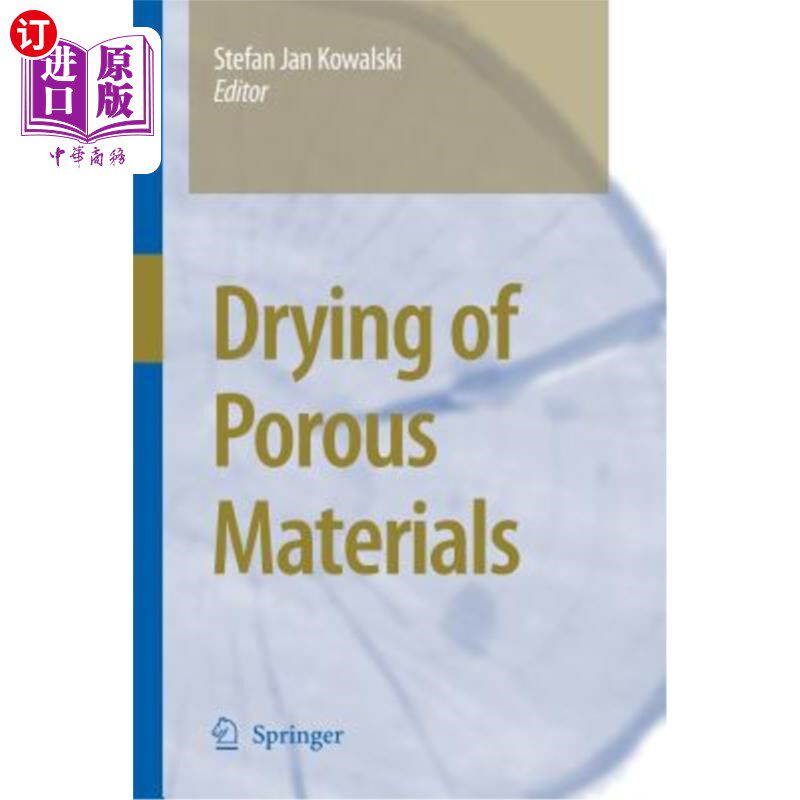 海外直订Drying of Porous Materials 多孔材料的干燥