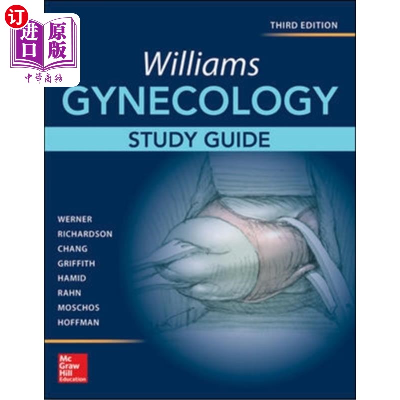 海外直订Williams Gynecology, Third Edition, Study Guide 威廉姆斯妇科，第三版，学习指南