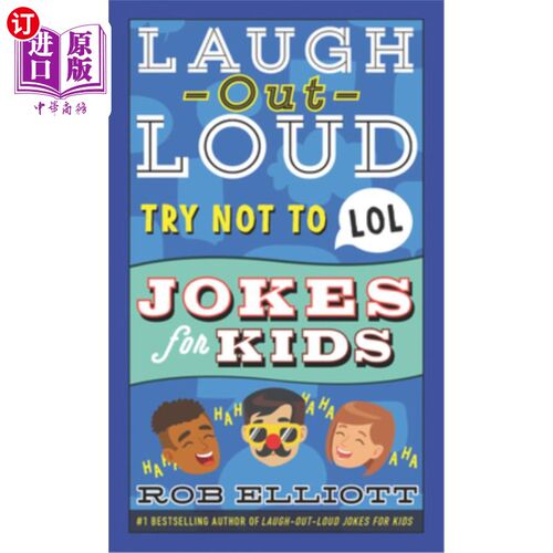 海外直订Laugh-Out-Loud Try Not to Lol Jokes for Kids 试着不要给孩子讲笑话