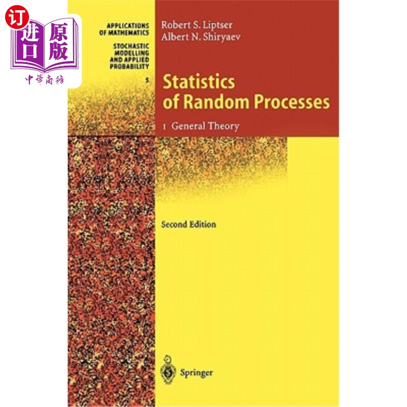 海外直订医药图书Statistics of Random Processes: I. General Theory 随机过程的统计学：I.一般理论