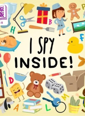 海外直订I Spy - Inside!: A Fun Guessing Game for Kids (Age 3+) 我窥探-里面!:儿童趣味猜谜游戏(3岁以上)