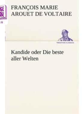 海外直订德语 Kandide Oder Die Beste Aller Welten 竞选或找世界上最好的人