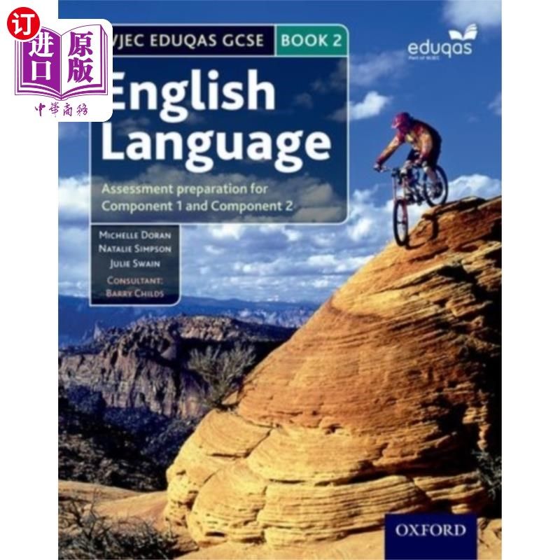 海外直订WJEC Eduqas GCSE English Language: Student Book 2 WJEC教育质量GCSE英语：学生用书2
