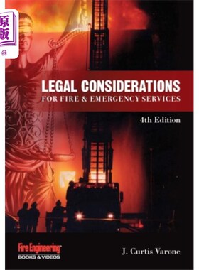 海外直订Legal Considerations for Fire & Emergency Servic... 消防和应急服务的法律考虑