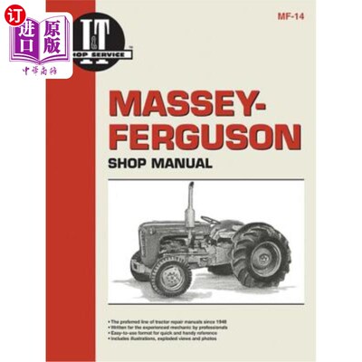 海外直订Massey-Ferguson Shop Manual Models To35 To35 Diesel F40+ 麦赛福格森店手动车型至35至35柴油F40+