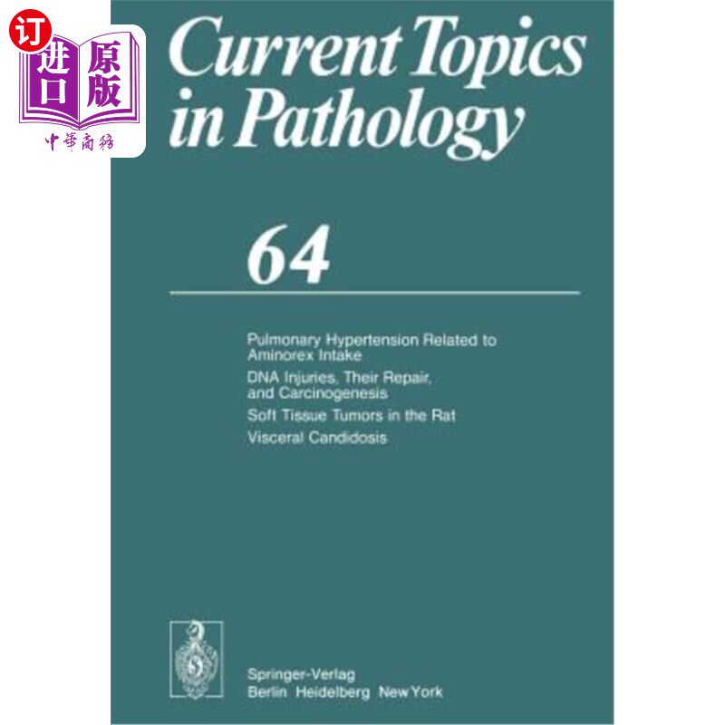 海外直订医药图书Pulmonary Hypertension Related to Aminorex Intake DNA Injuries, Their Repair, an 肺动脉高压与氨基雷
